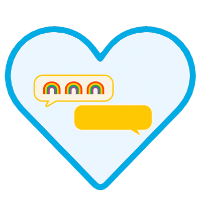 Meldingsikoner i hjerte